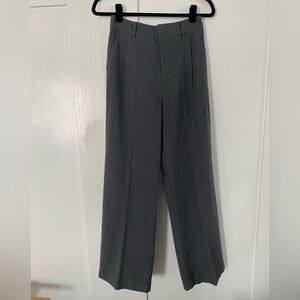 Wool Pinstripe Trousers